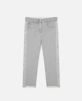 Branded Panel Denim Jeans