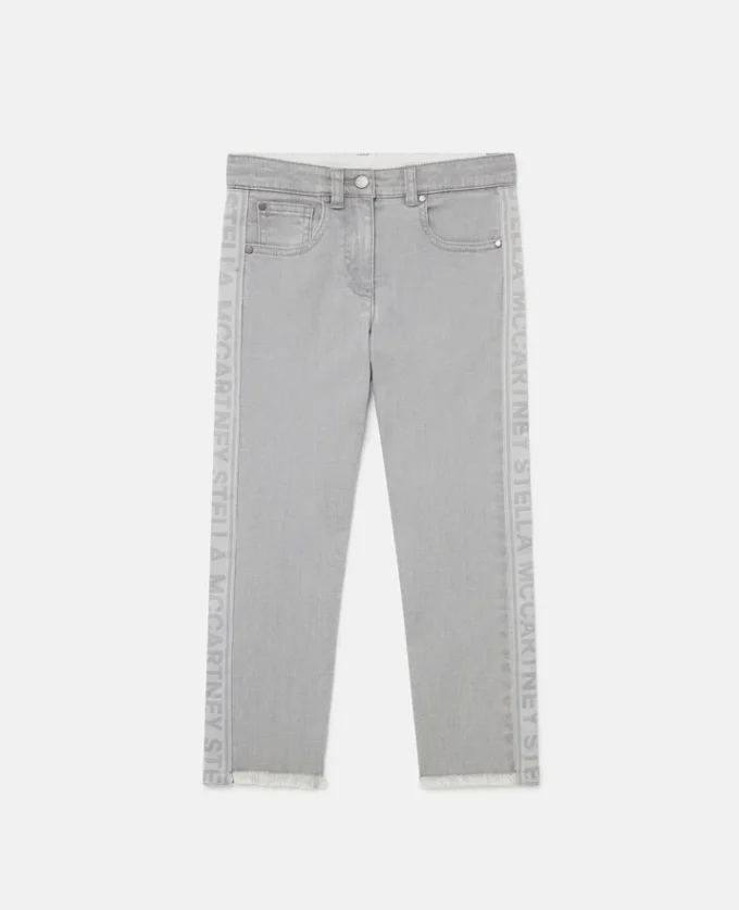 Branded Panel Denim Jeans Branded Panel Denim Jeans