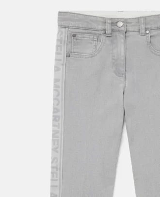 Branded Panel Denim Jeans