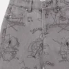 Bug Band Print Denim Jeans Bug Band Print Denim Jeans