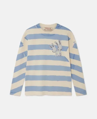 Bunny Embroidery Breton T-Shirt