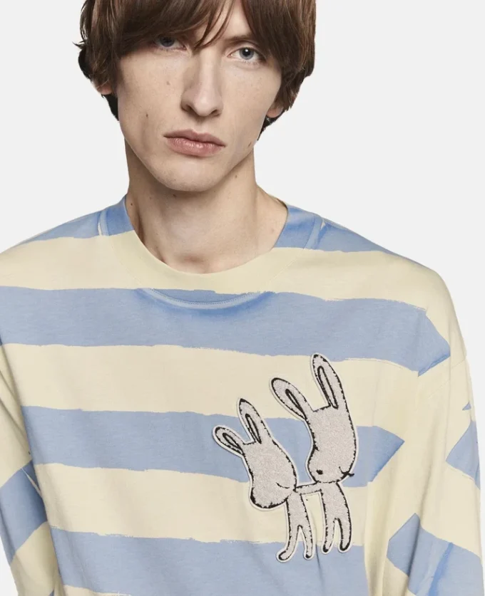 Bunny Embroidery Breton T-Shirt Bunny Embroidery Breton T-Shirt