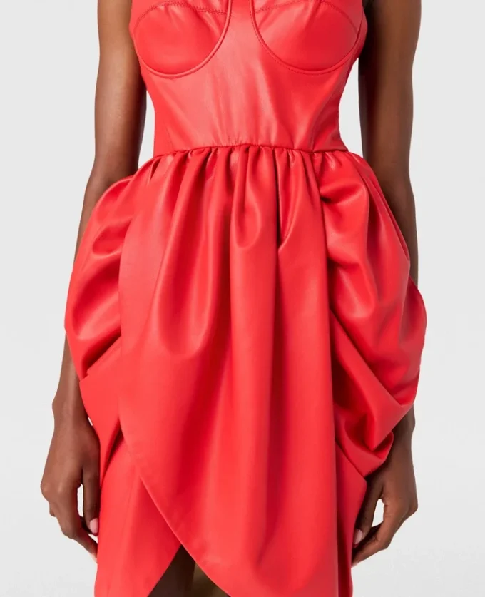 Bustier Top Ruched Wrapped Mini Dress Bustier Top Ruched Wrapped Mini Dress