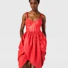Bustier Top Ruched Wrapped Mini Dress Bustier Top Ruched Wrapped Mini Dress
