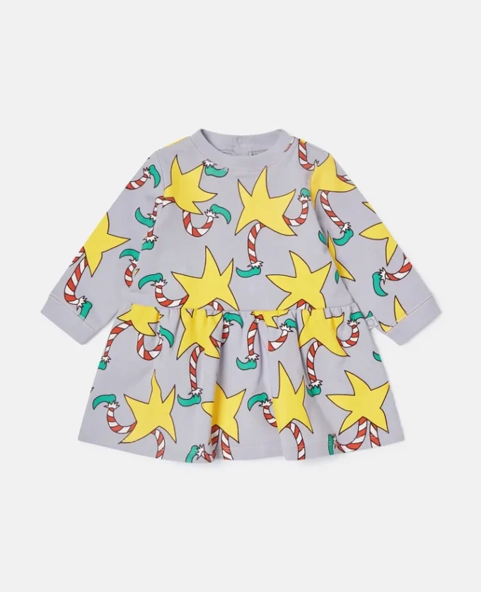 Candy Cane Print Long-Sleeve Dress Candy Cane Print Long-Sleeve Dress