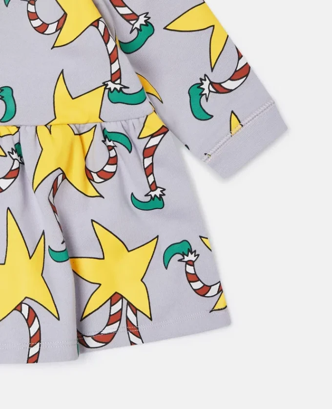 Candy Cane Print Long-Sleeve Dress Candy Cane Print Long-Sleeve Dress