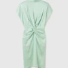 Cap-Sleeve Halterneck Twist Midi Dress Cap-Sleeve Halterneck Twist Midi Dress