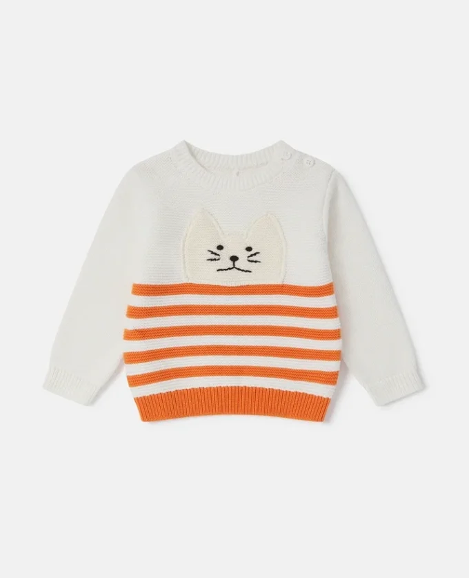 Cat Graphic Embroidered Sweater Cat Graphic Embroidered Sweater