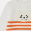 Cat Graphic Embroidered Sweater Cat Graphic Embroidered Sweater