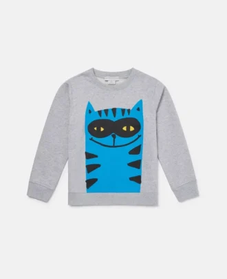 Cat Graphic Sweatshirt
