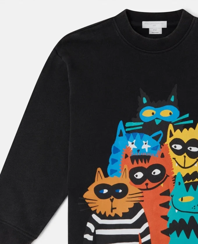 Cats Graphic Sweatshirt Cats Graphic Sweatshirt