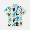 Cats Print Short-Sleeve Shirt Cats Print Short-Sleeve Shirt
