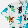 Cats Print Short-Sleeve Shirt Cats Print Short-Sleeve Shirt