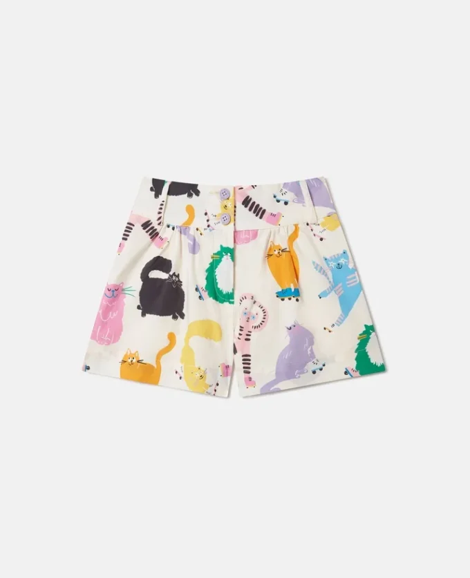 Cats Print Shorts Cats Print Shorts