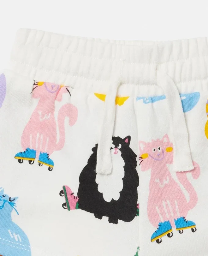 Cats Print Shorts Cats Print Shorts