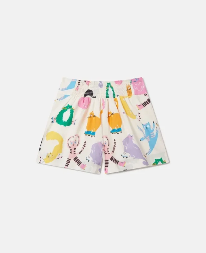 Cats Print Shorts Cats Print Shorts