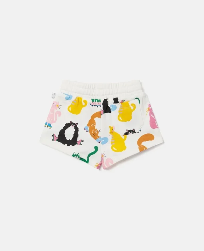Cats Print Shorts Cats Print Shorts