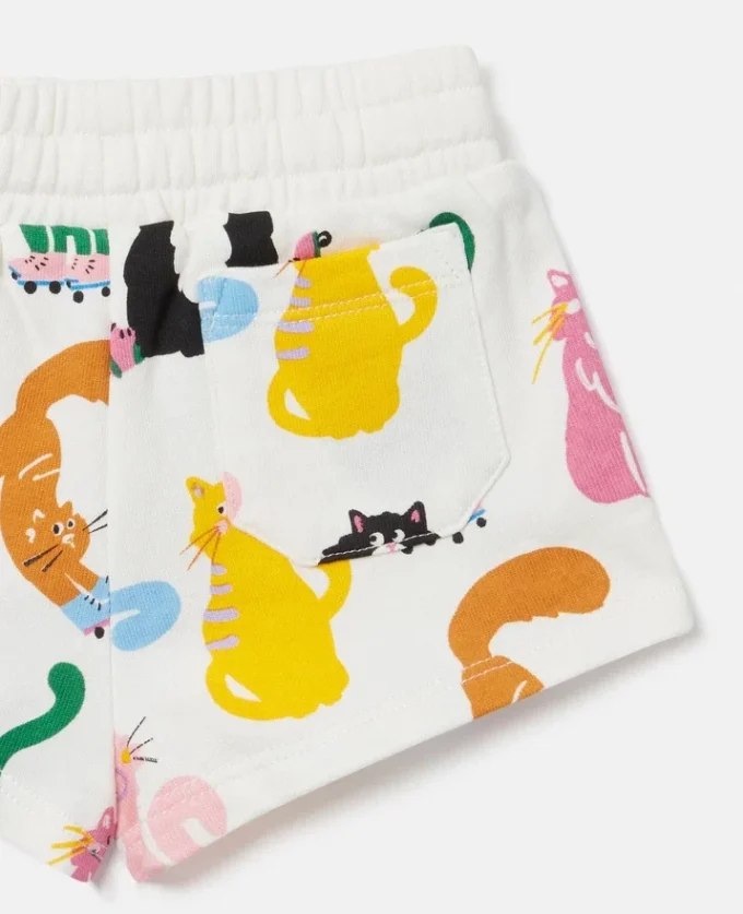 Cats Print Shorts Cats Print Shorts