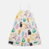 Cats Print Sleeveless Dress