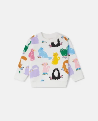 Cats Print Sweatshirt
