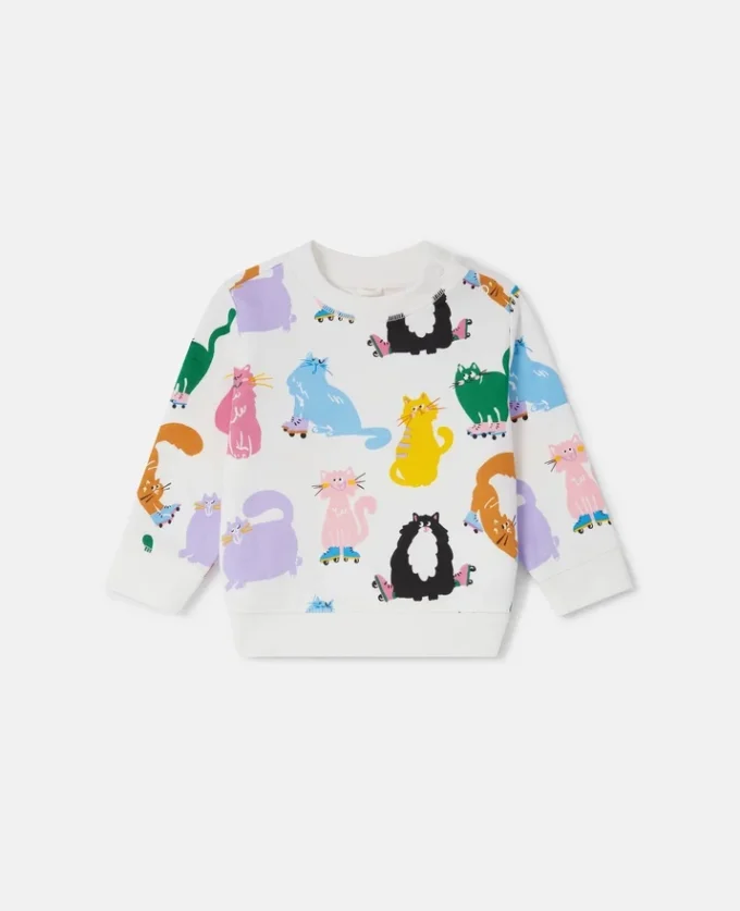 Cats Print Sweatshirt Cats Print Sweatshirt