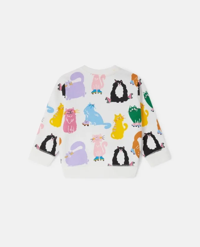 Cats Print Sweatshirt Cats Print Sweatshirt