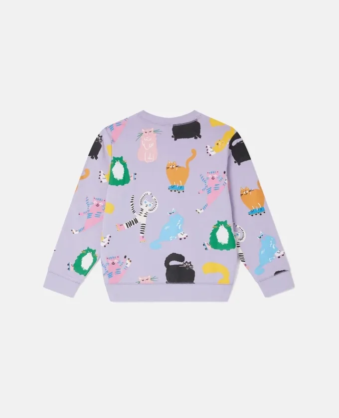 Cats Print Sweatshirt Cats Print Sweatshirt