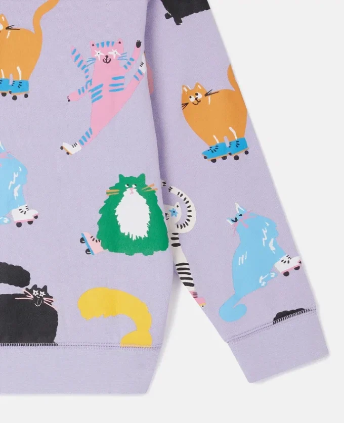 Cats Print Sweatshirt Cats Print Sweatshirt