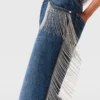 Chain Tassel Straight-Leg Denim Jeans Chain Tassel Straight-Leg Denim Jeans