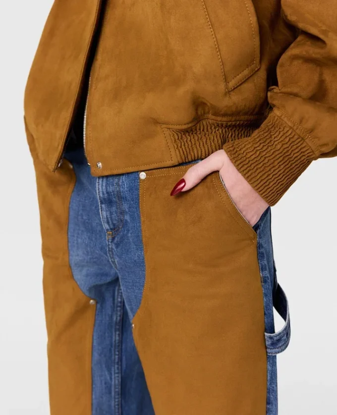 Boxy Collared Bomber Jacket Boxy Collared Bomber Jacket