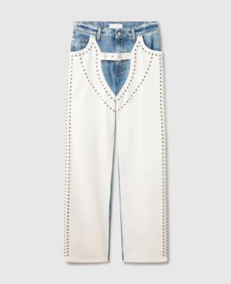 Chaps Studded Straight-Leg Jeans