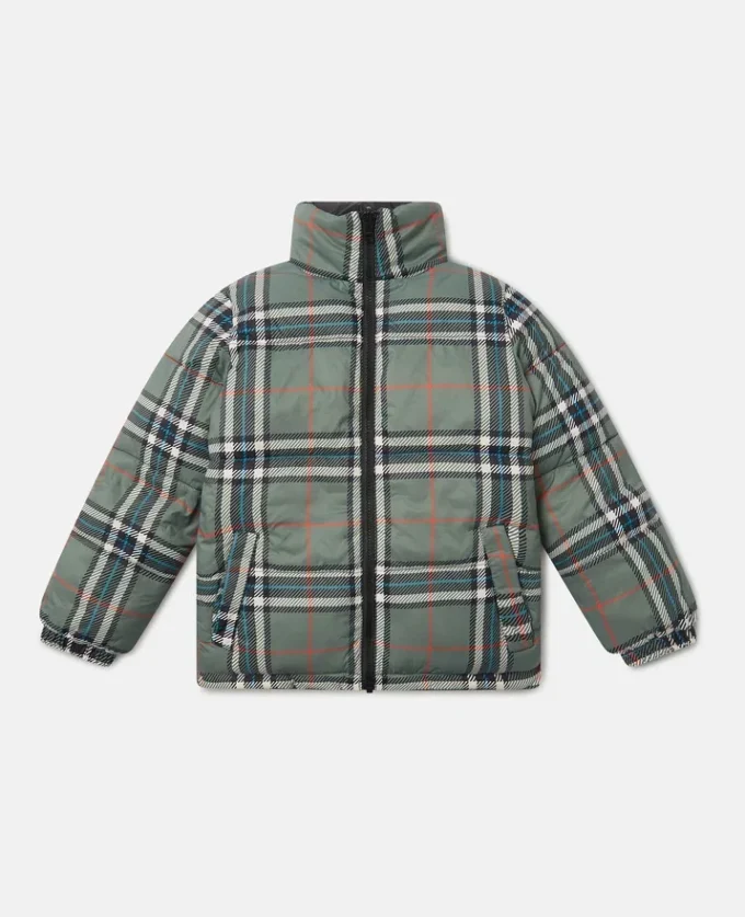 Check Lining High-Neck Puffer Coat Check Lining High-Neck Puffer Coat