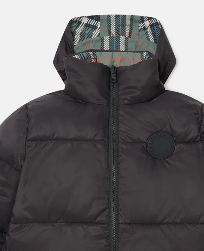 Check Lining High-Neck Puffer Coat Check Lining High-Neck Puffer Coat