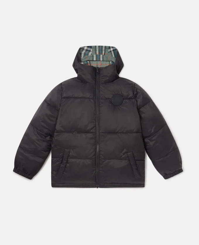 Check Lining High-Neck Puffer Coat Check Lining High-Neck Puffer Coat