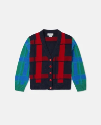 Checked Cardigan