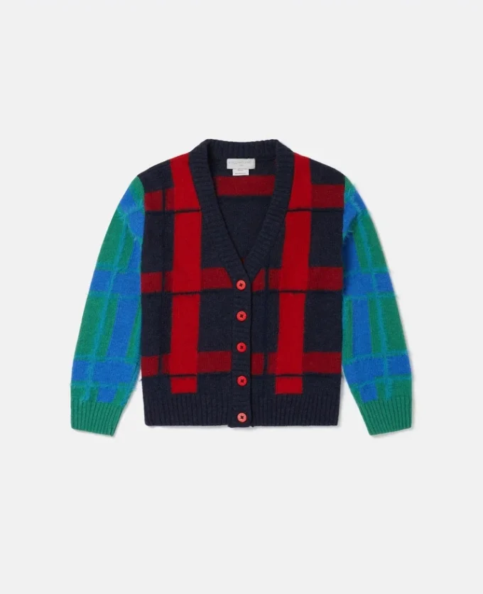 Checked Cardigan Checked Cardigan