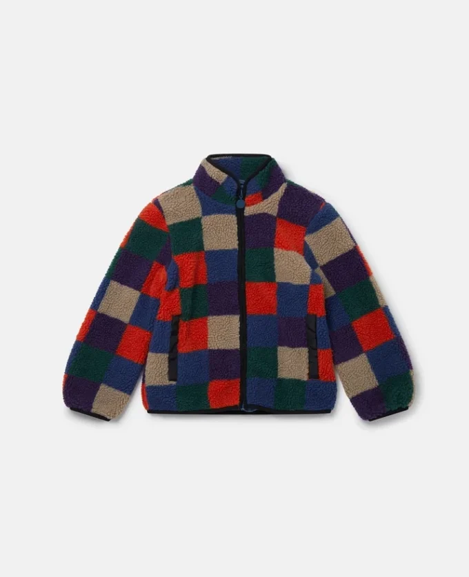 Checkerboard Fleece Zip Jacket Checkerboard Fleece Zip Jacket