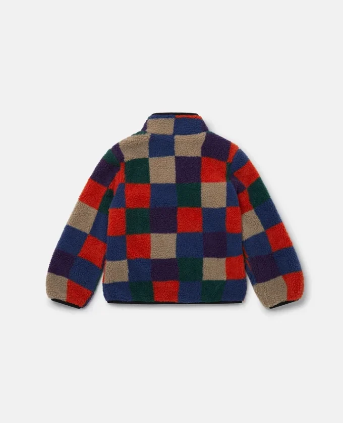 Checkerboard Fleece Zip Jacket Checkerboard Fleece Zip Jacket