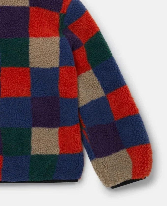Checkerboard Fleece Zip Jacket Checkerboard Fleece Zip Jacket