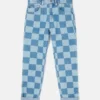 Checkerboard Print Jeans Checkerboard Print Jeans
