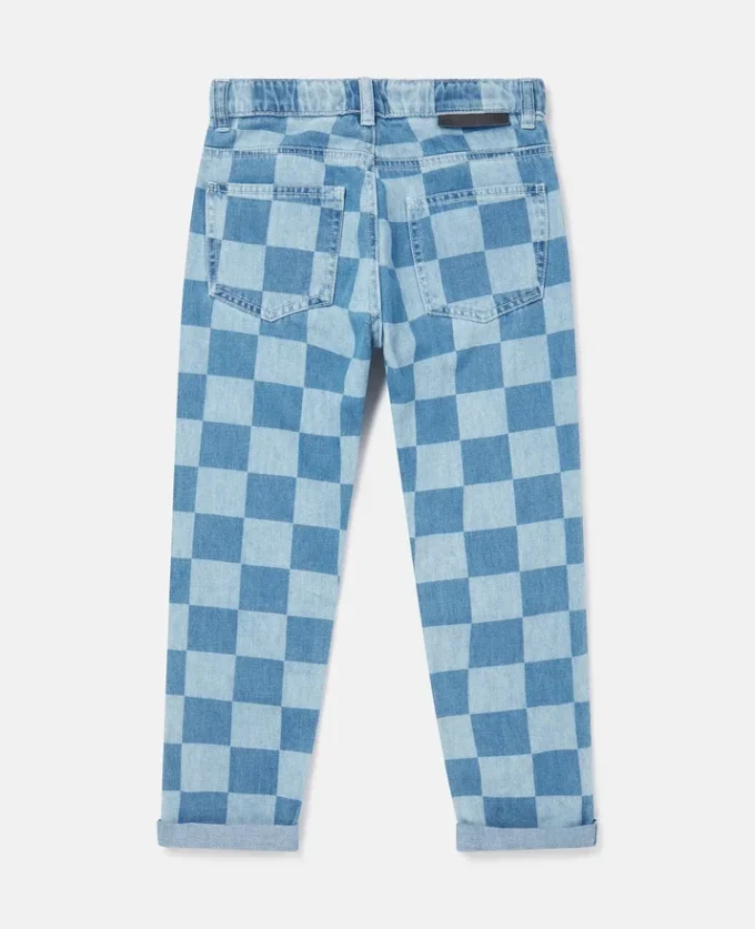 Checkerboard Print Jeans Checkerboard Print Jeans