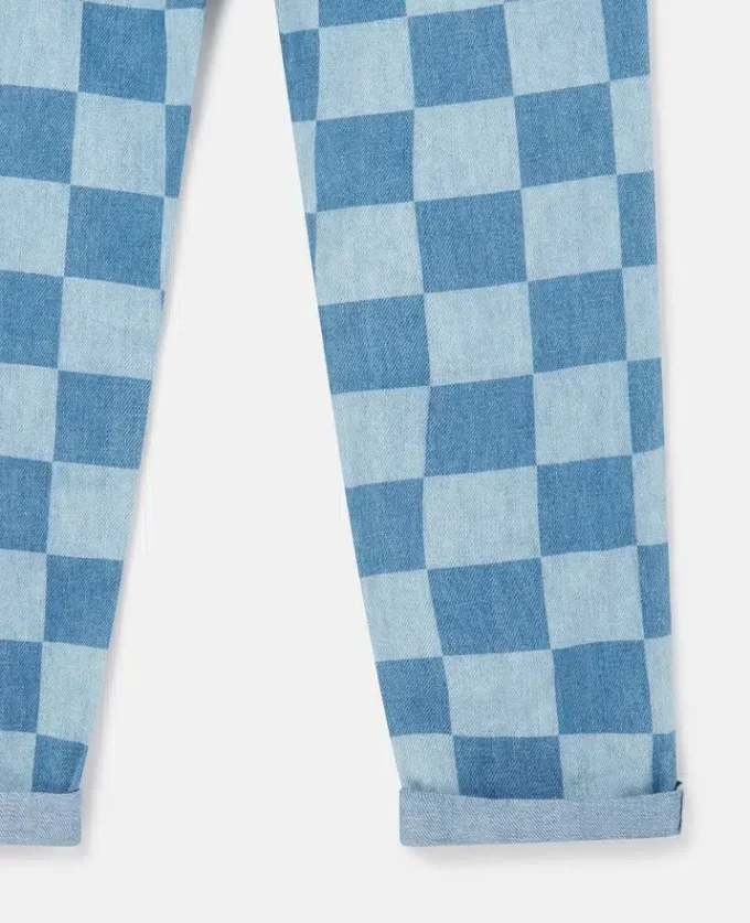 Checkerboard Print Jeans Checkerboard Print Jeans