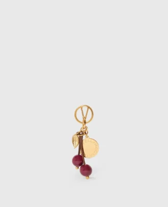 Cherry Charm Medallion Keychain