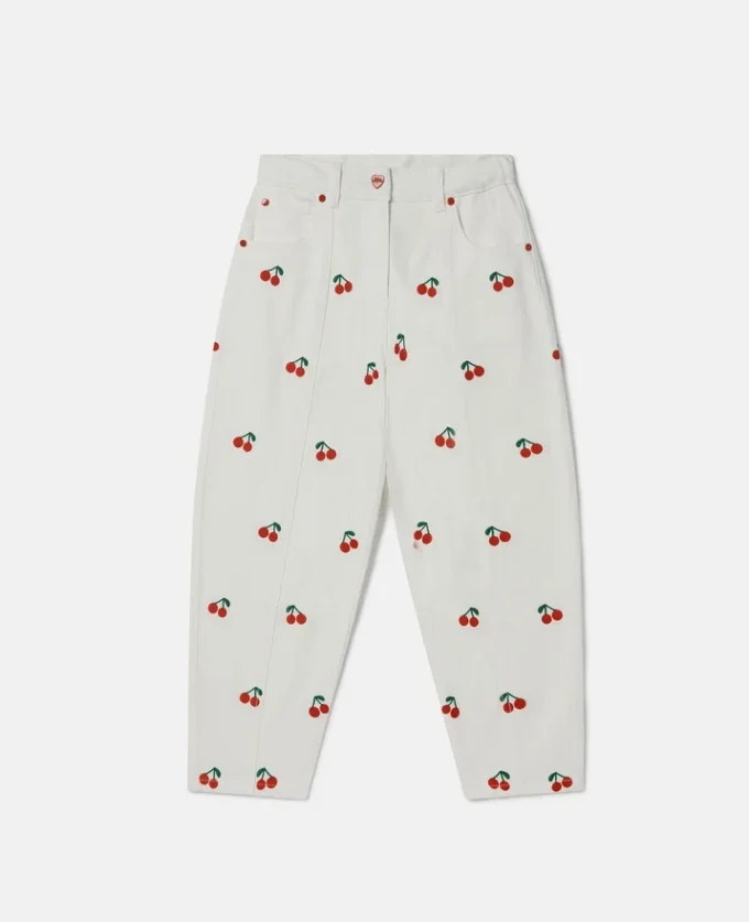 Cherry Embroidered Jeans Cherry Embroidered Jeans