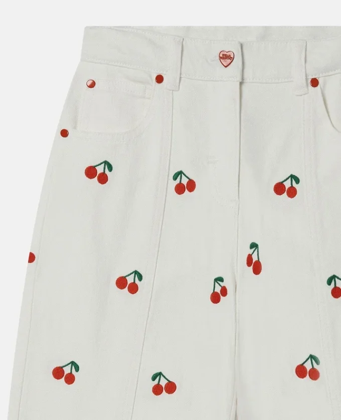 Cherry Embroidered Jeans Cherry Embroidered Jeans
