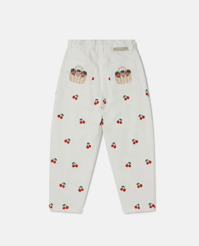 Cherry Embroidered Jeans Cherry Embroidered Jeans