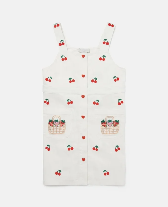 Cherry Embroidered Sleeveless Dress Cherry Embroidered Sleeveless Dress