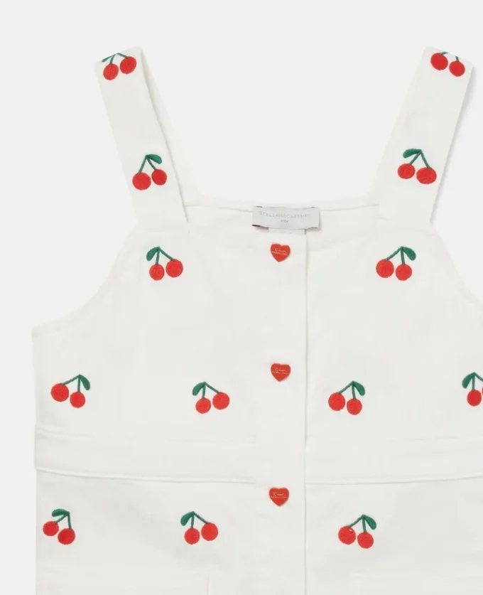 Cherry Embroidered Sleeveless Dress Cherry Embroidered Sleeveless Dress