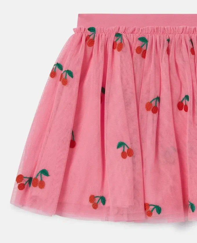 Cherry Embroidered Tulle Skirt Cherry Embroidered Tulle Skirt
