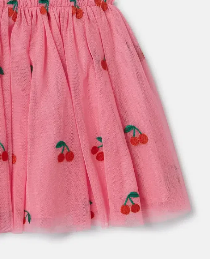 Cherry Embroidered Tulle Skirt Cherry Embroidered Tulle Skirt